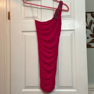 Hot pink club dress